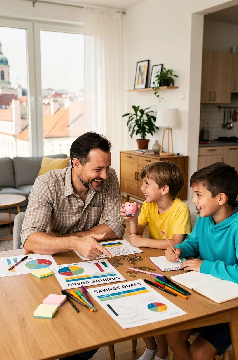 Fotografie otevřené knihy o osobních financích s poznámkami a zvýrazněním.